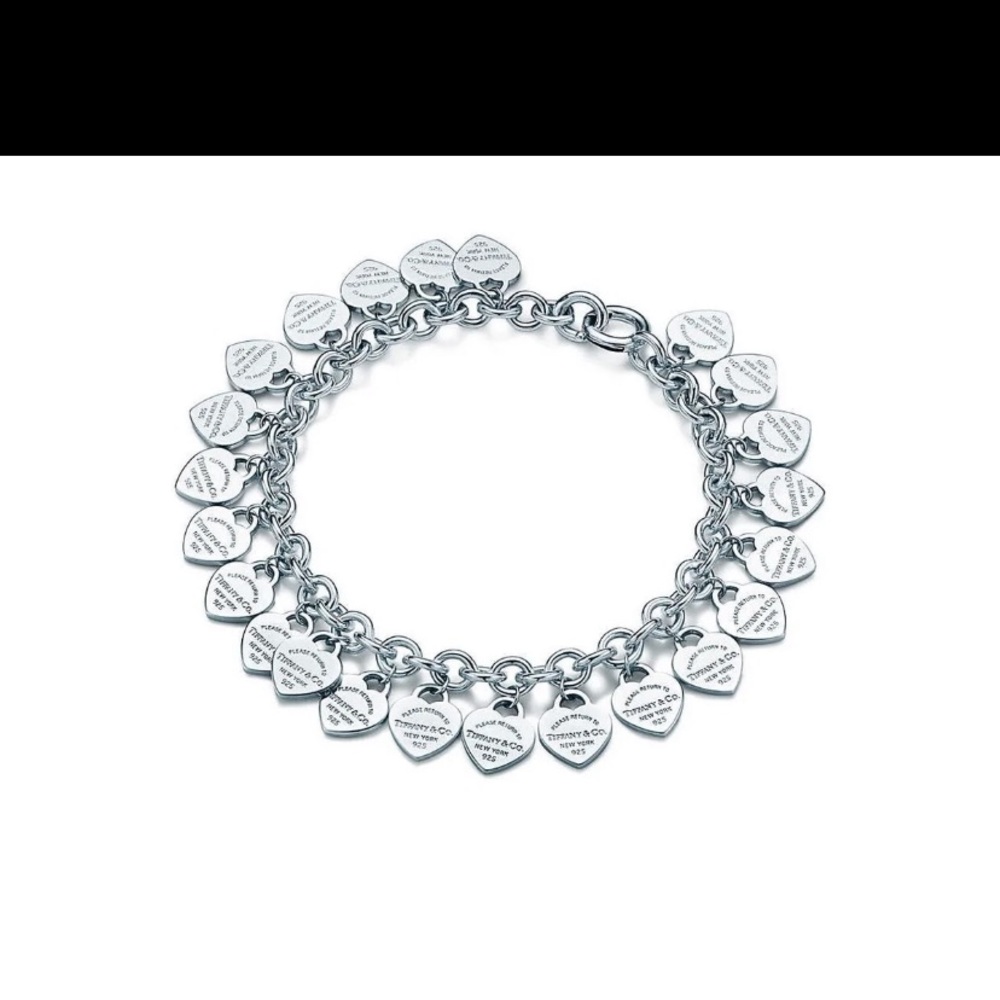 ISO TIFFANY MULTI HEART TAG BRACELET